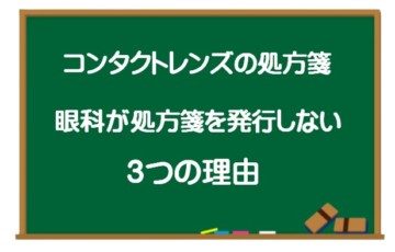 眼科　コンタクトレンズの処方箋